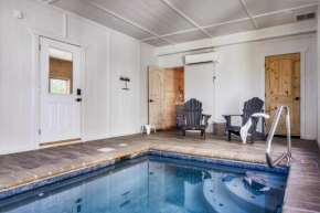 Private Indoor Pool Cabin w/ Game Room & Hot Tub!